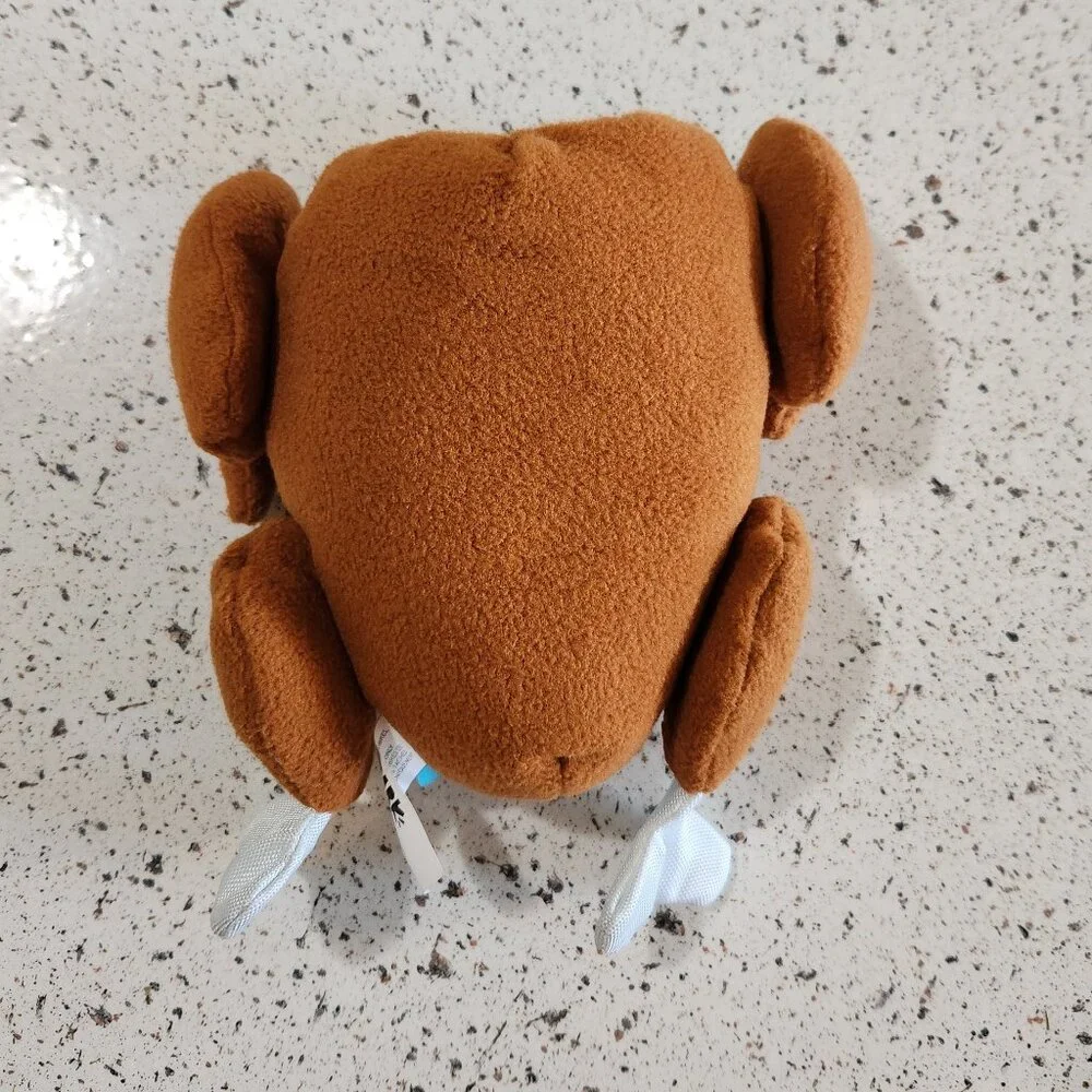 Bark TurKeith Turkey Thanksgiving Squeaky Crinkle Plush Dog Toy sz M/L